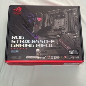 ASUS ROG Strix B550-F Gaming WiFi II Motherboard - Black and Red